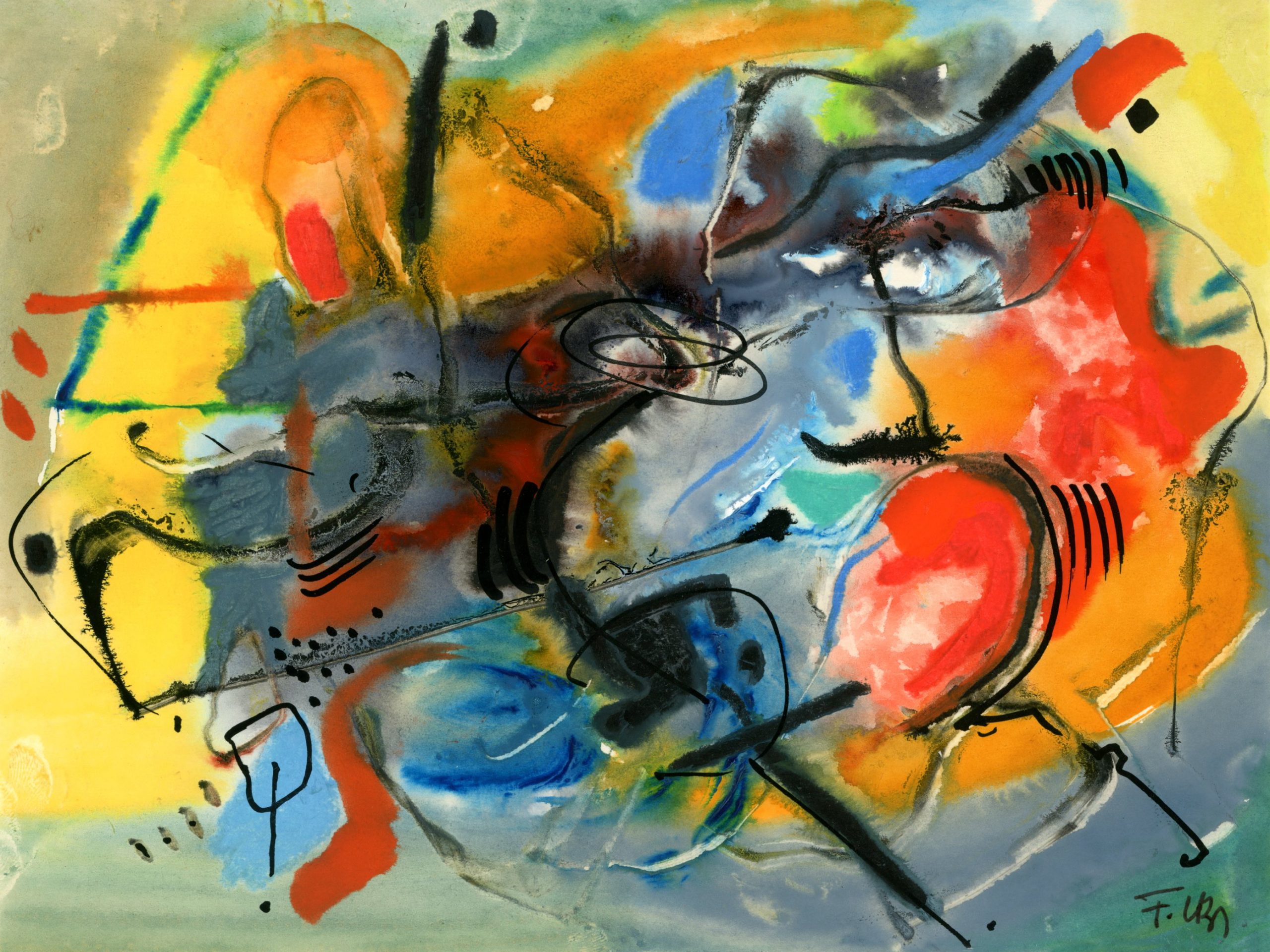 Satie-Logie - Gouache sur papier - ADAGP.FR